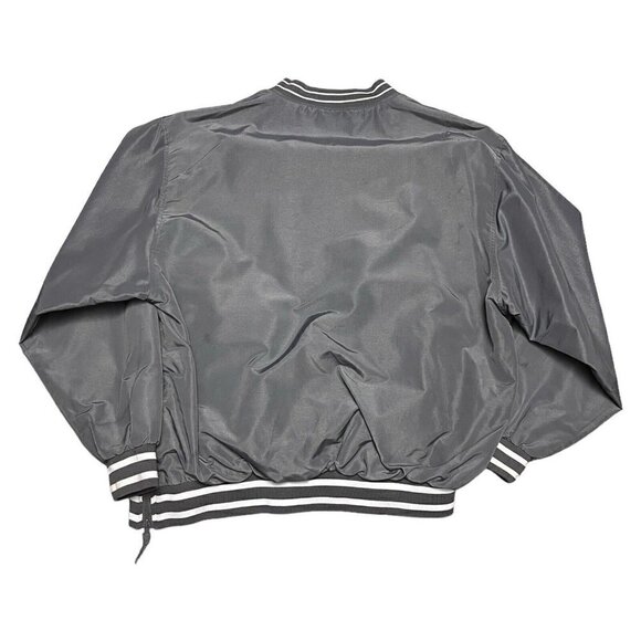 Vintage Y2K New England Patriots Retro REEBOK Super Bowl Grey Bomber Windbreaker - Picture 5 of 5